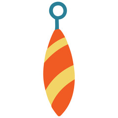 Striped Fishing Float Icon © nikagraphic