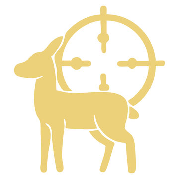 Target Deer Hunting Illustration