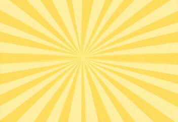 Obraz premium Pale yellow burst lines radiating from center, creating sunny effect