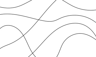 Abstract black lines on white background minimalist linear design for modern graphic elements © Mamun