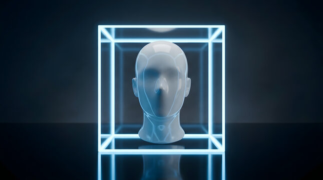 Abstract digital addiction concept with dopamine overload, glowing screens, fragmented attention, anxiety and cyber fatigue in surreal 3D style. AI Generated.