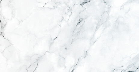 Obraz premium White marble texture with gray veins on a natural stone surface