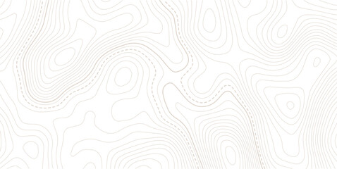 Topographic map background. Geographic line map with elevation assignments.Abstract lines and wavy background. Grid geographic relief. Terrain path.  © MDSOHEL