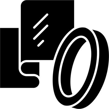 Glyph Solid Rubber Icon