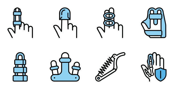 Finger splint and orthopedic finger support medical devices