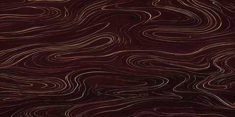 Abstract dark maroon background with glowing gold dotted topographic contour lines abstract topographic contours background geometric cartography navigation geography creative wallpaper © MOHAMAD