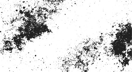 Fototapeta premium Black and White Grunge Urban Texture Vector with Copy Space, Abstract Dust and Rough Dirty Wall Background Design.