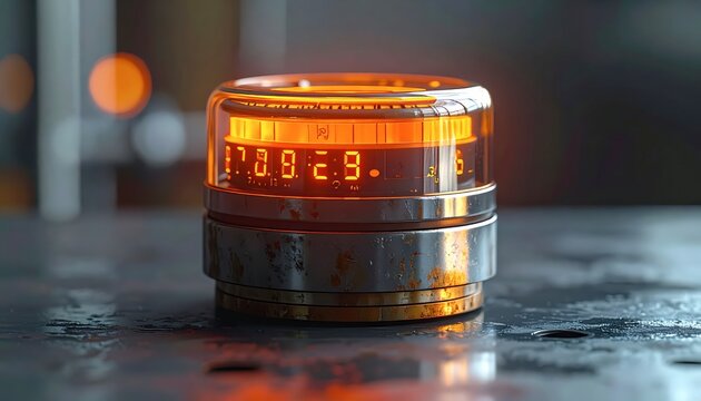 Close-up of digital counter display.