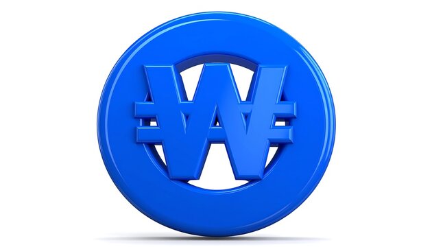 A vibrant blue, circular emblem. The icon depicts a prominent double-W symbol encased in a ring, centered on a white backdrop