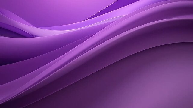 Abstract purple background with smooth flowing wave shapes