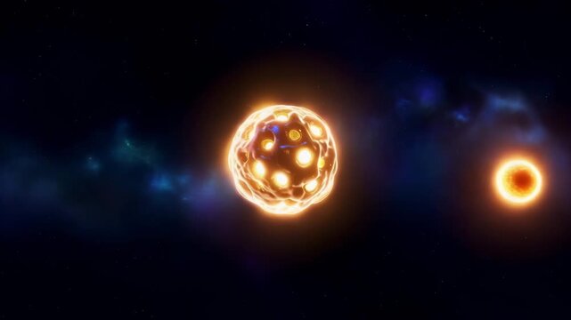Atomic Nuclei Fusion Reaction with Energy Release Flash