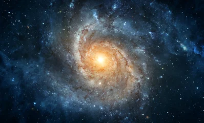 Beautiful galaxy on night sky, stars in the space. Galaxy in outer space. Elements of this image furnished by NASA. © Tryfonov