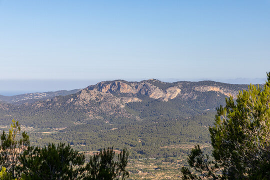 Mountain landscape of the island of Mallorca, Spain