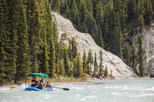 Group on a guided whitewater rafting adventure