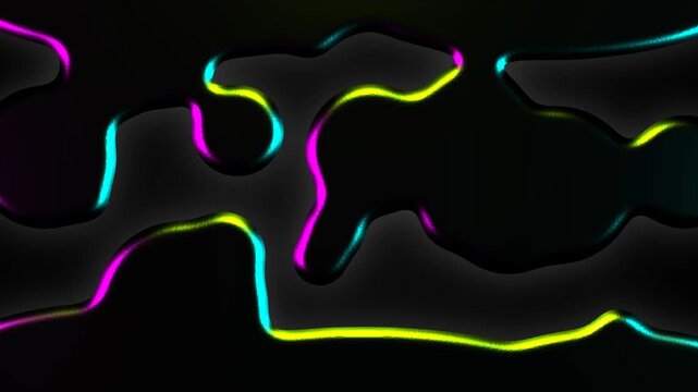 Neon void dark matter liquid metal morphing blobs cyber