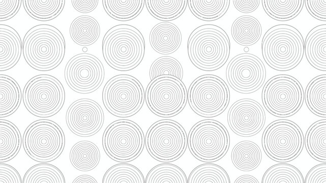 Minimalist Seamless Concentric Circle Pattern