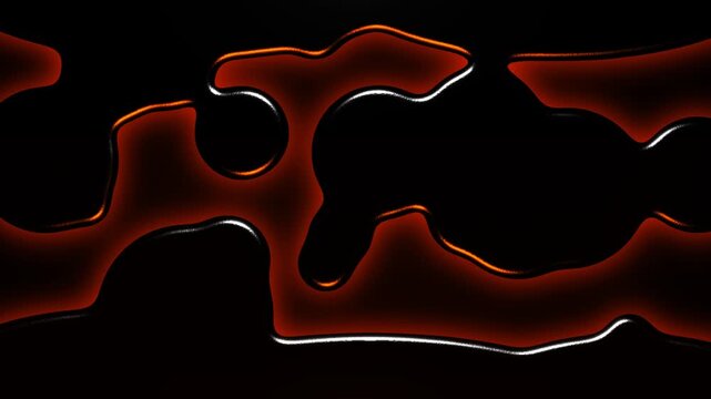Molten core dark matter liquid metal morphing blobs orange