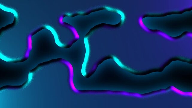 Deep sea phantom dark matter liquid metal morphing blobs blue