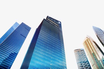 Naklejka premium Architecture office buildings border background