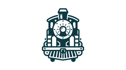 Steam Locomotive Front View Vector Illustration © Vectors