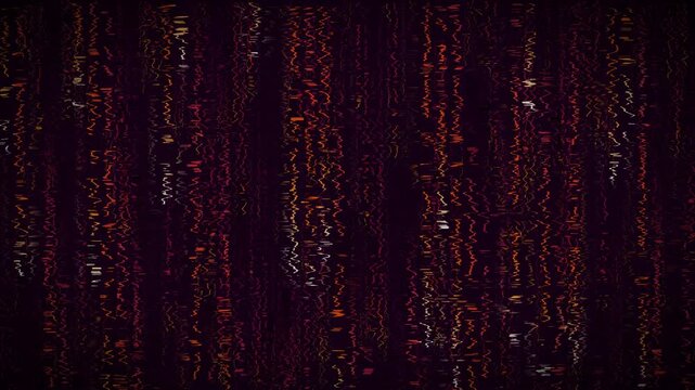 Sunset boulevard synthwave data stream digital rain code
