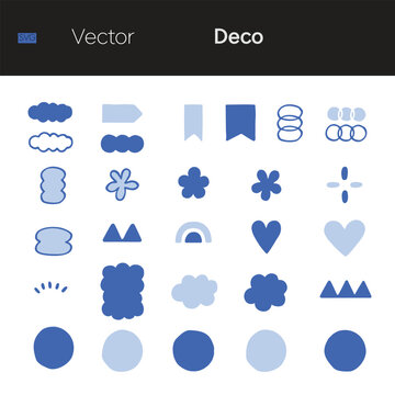 Vector Shape & Decorative Element Set, Banner, Icon & Graphic Design Collection