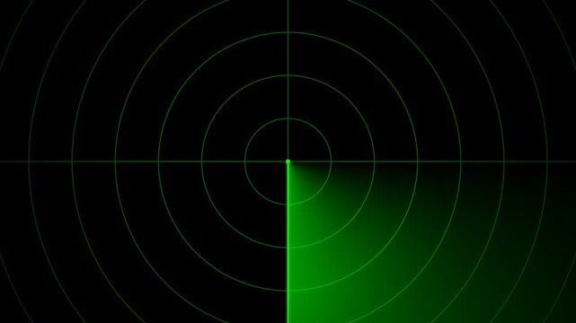 Digital radar screen scanning for targets