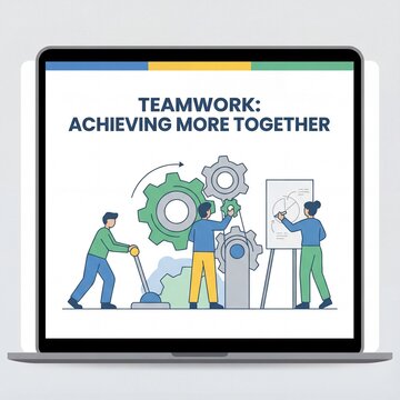 Teamwork and Collaboration Concept with People Working Together.