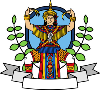 Thai classical dance Nora logo