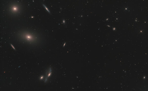 A part of Markarian's chain of galaxies