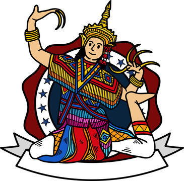 Thai classical dance Nora logo