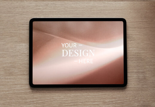 Elegant Tablet Design Mockup PSD
