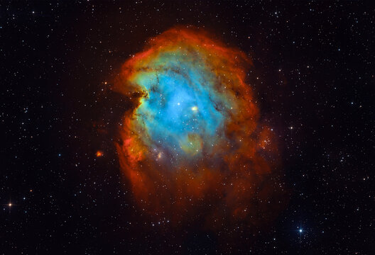 Monkey Head Nebula (SH2-252) in SHO