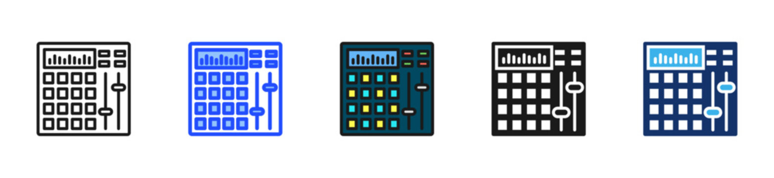 Beat Creator Icon Collection With Multiple Styles