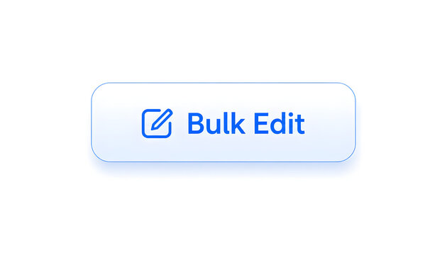 Minimalists edit button with rounded corners, share web interface button blue color, social network application, communication, print button, web template, main menu and banner label.