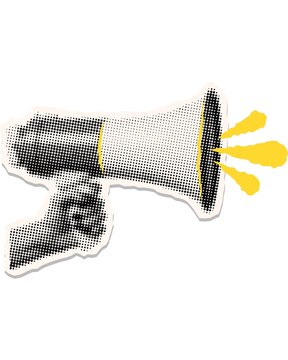 paper hand speaker cutout design