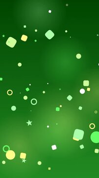 Pop Burst Shapes Vertical Background - Colorful Energetic Seamless Loop 1080x1920