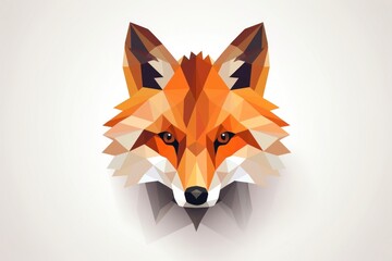 Fototapeta premium Fox head wildlife animal mammal.