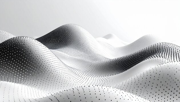 Minimal abstract dotted pattern background with subtle gray dots fading into white
