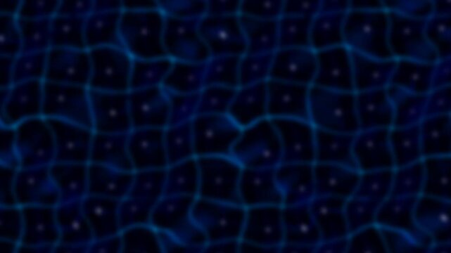 Midnight sapphire liquid metal waves blue metallic fluid