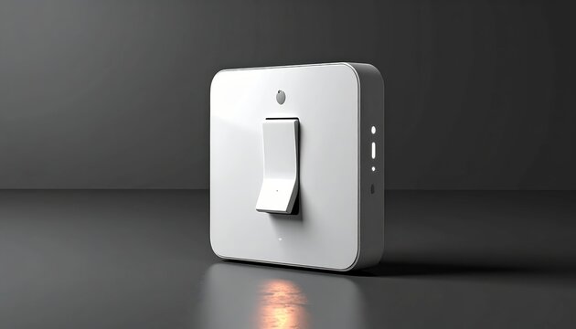 Smart home device with toggle switch.