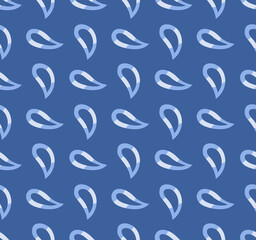 Fototapeta premium Japanese Funny Droplet Vector Seamless Pattern