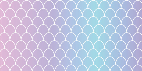 Fish scale pattern print. Marine texture backdrop with gradient. Mermaid seamless background. Reptile skin texture. Cute Vector illustration. Retro sea wrapping paper. eps 10 © ALIJABAH