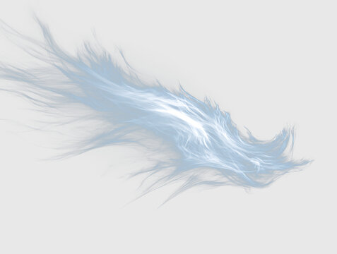Futuristic Blue Breeze Waves with Transparent Overlay Effect PNG