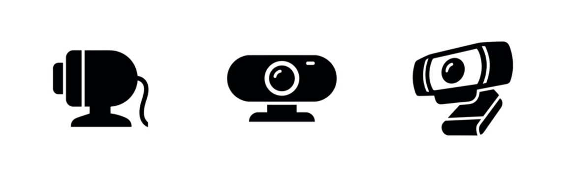 Webcam and Web Camera Icon Set