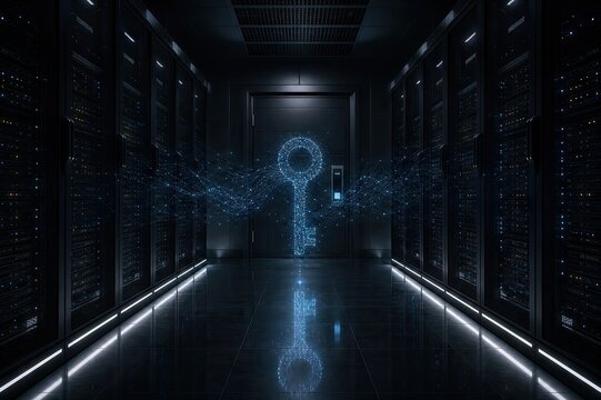Secure Server Vault With Digital Key Projection