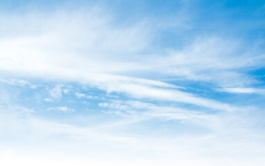 Naklejka premium Sky cloud blue nature background paronama web cloudy summer winter season day, light beauty horizon spring brigth gradient calm abstract backdrop air nature view wallpaper landscape environment