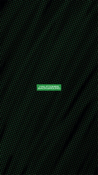 Abstract Dark Halftone Dot Pattern Background with GReen Gradient Glow
