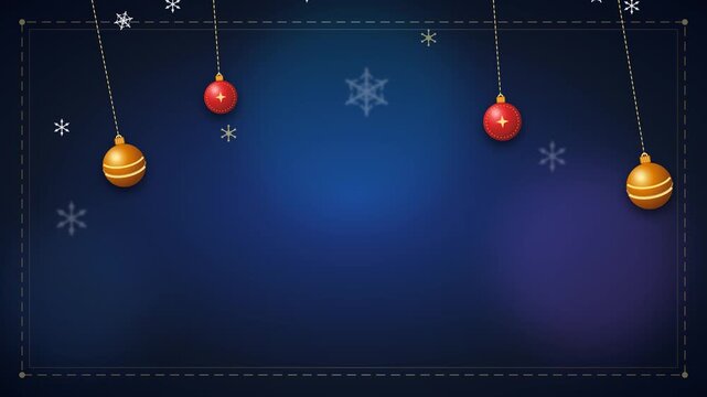 Merry christmas decorative holiday greeting festive animation