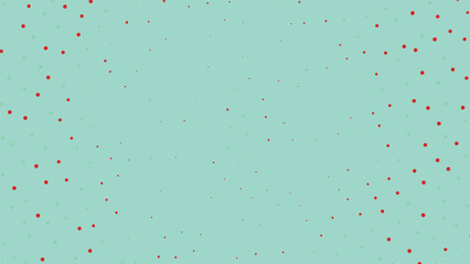Minimalist pattern design with small red circles scattered across light mint green surface for contemporary print usage © Mst. Tahamina Akter